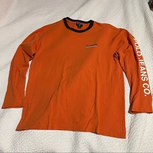 Vintage polo jeans long sleeve tshirt size medium